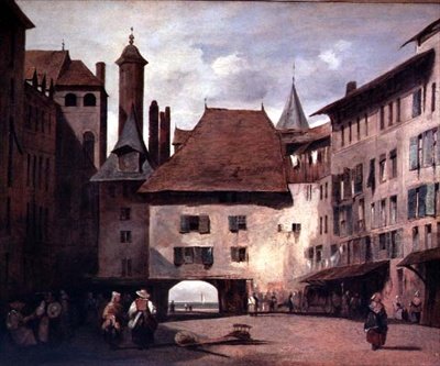 Place de Molard, Geneva by Richard Parkes Bonington